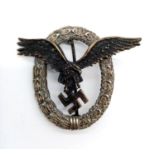 1960's Copy Luftwaffe Pilots Badge. Museum Quality.