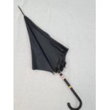 A vintage 'Fox' manufactured umbrella with crocodile skin handle and 18ct gold plate trim. 86cm