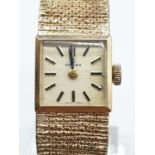 9ct Yellow Gold Omega Manual wind ladies Bracelet watch. Full working order and very good