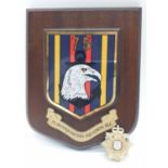 Royal Logistic Corp Wooden Wall plaque and cap badge