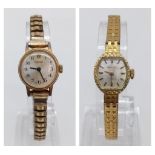 2x elegant ladies watches (Ingersoll and Regency) with gold effect strap (AF)