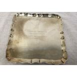 A piece of Barcelona history. A vintage silver plate tray with insertion celebrating the 4th Spanish