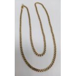 A 9ct gold interlinked necklace. 48cm long. 9.2g in weight.