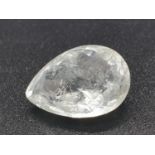 6.82 Ct Green Beryl. Pear shape. IDT certified