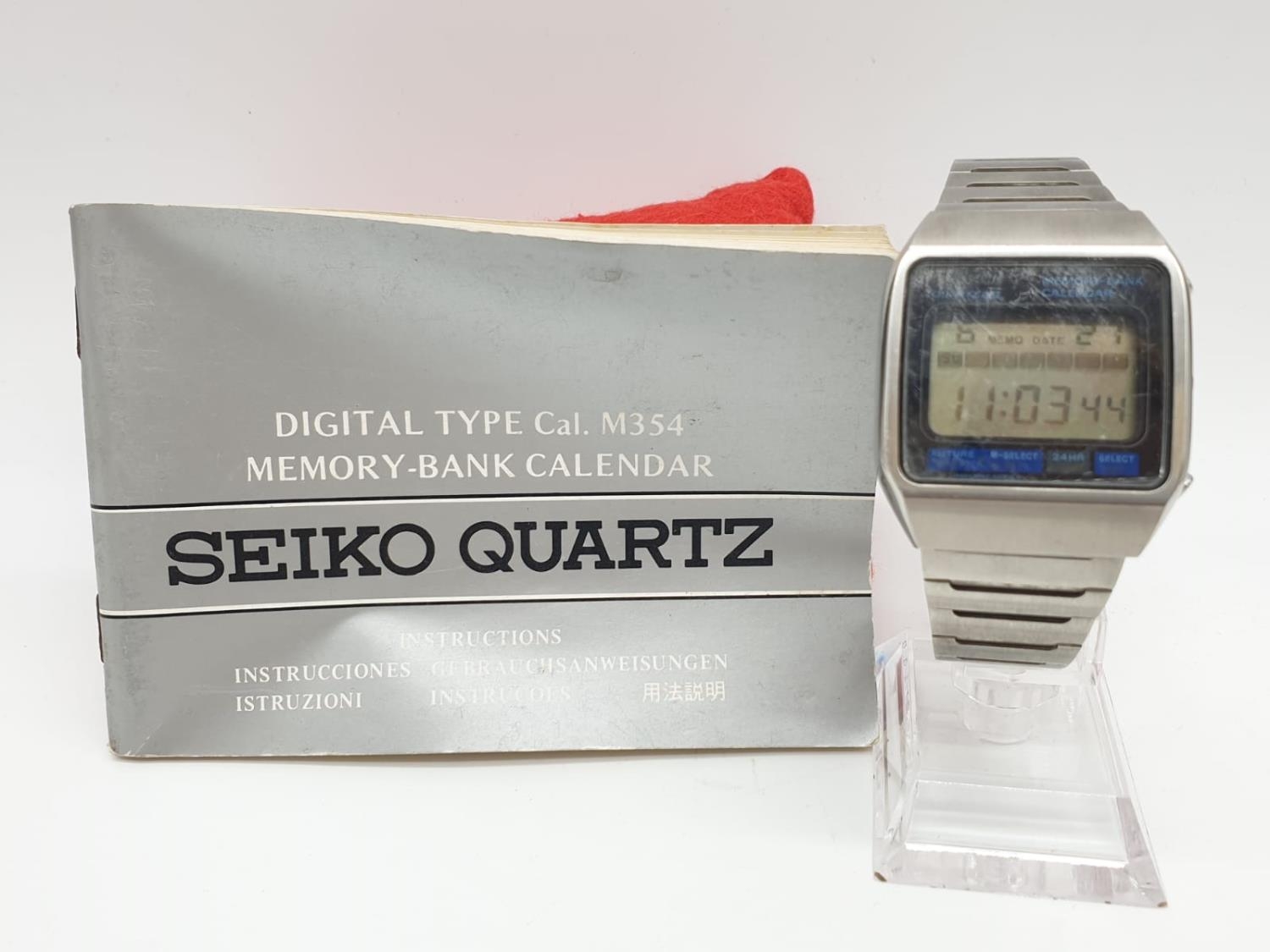 Seiko digital watch known as the James Bond watch. As found.