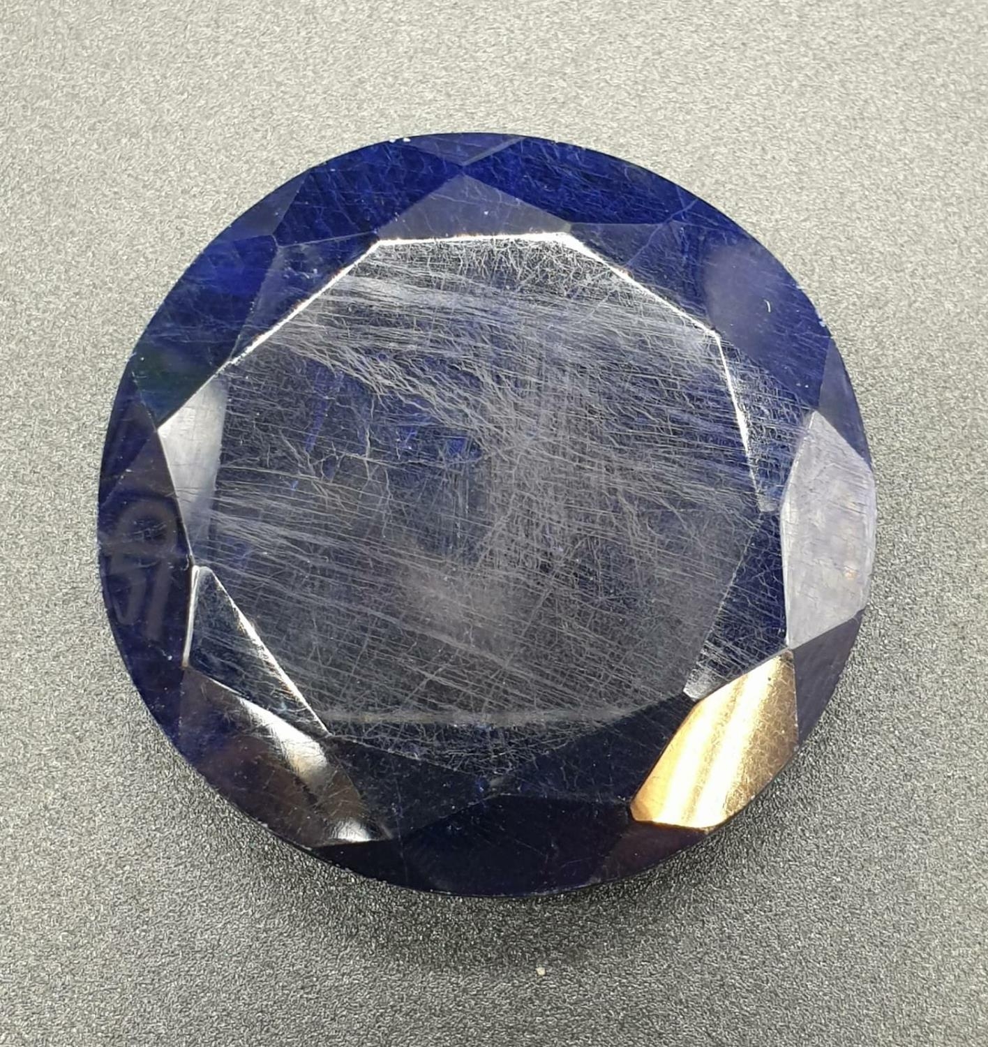 273.56 Ct Natural Blue Sapphire. Round brilliant cut. IGL&I certified - Image 2 of 5