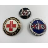 3x repro German enamel badges