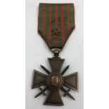 French cross and star (missing oak leaves) 1914-1918