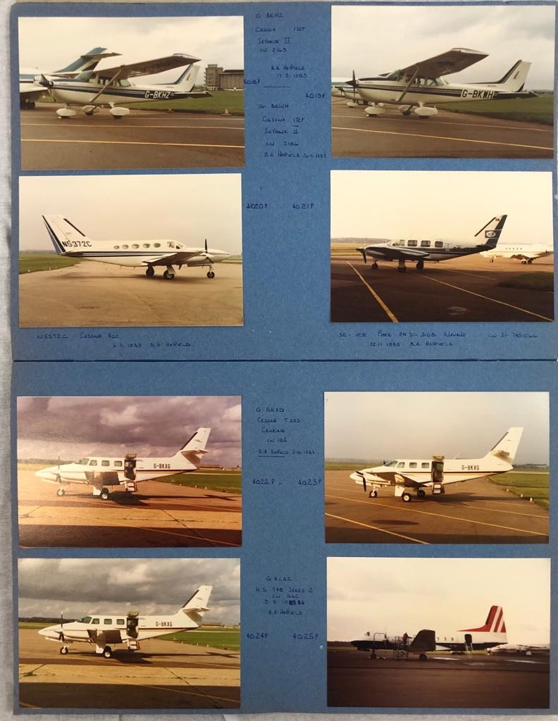 2 x SCRAPBOOKS filled with aviation treasure. Over 200 original colour photographs of aircraft, - Image 2 of 6