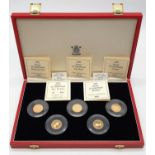 THE JERSEY SHIP BUILDING SERIES BOX SET OF COINS ONLY 5 OF THE 7 COINS INCLUDED IN THE BOX 1991 -