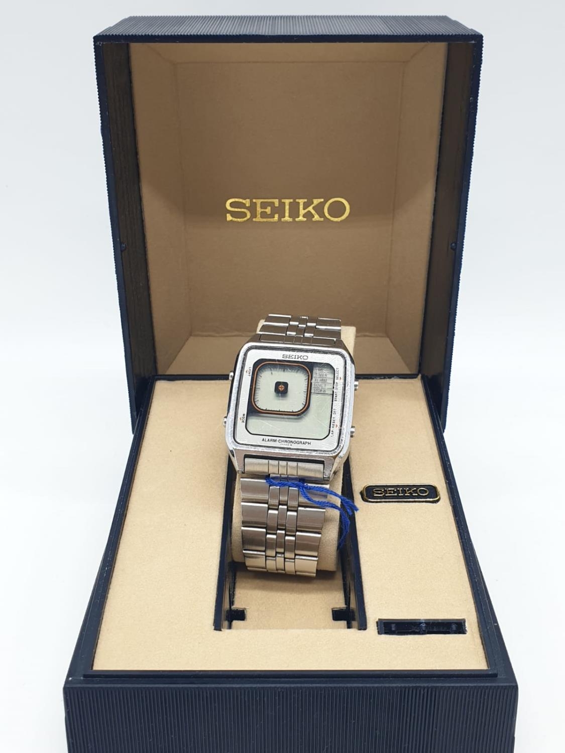 Seiko digital watch known as the James Bond watch. As found.