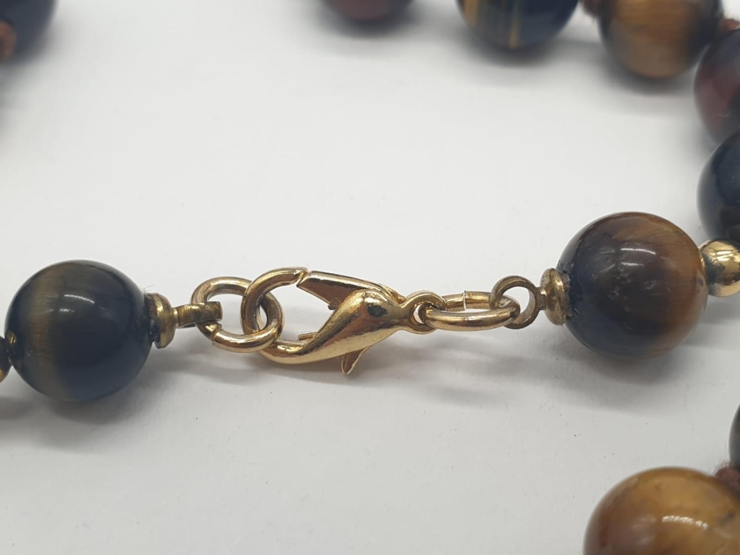 Tiger's Eye Beaded NECKLACE. 50.5g 60cm length - Image 4 of 4