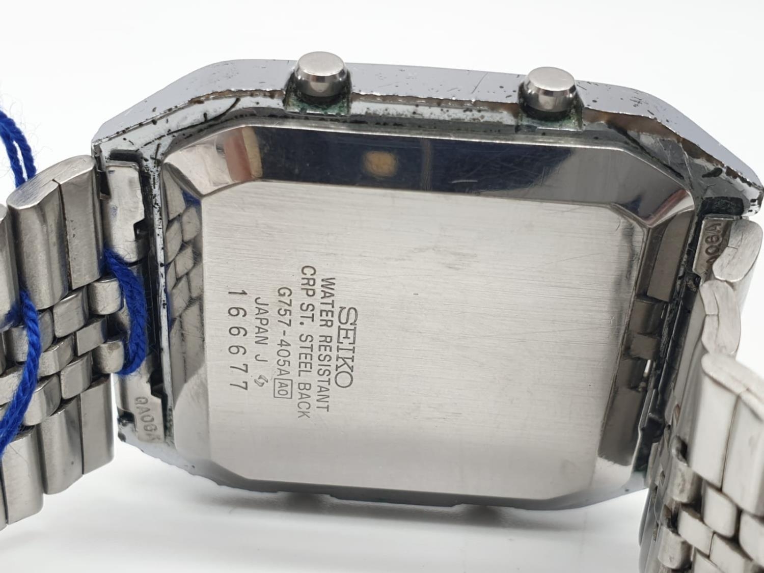 Seiko digital watch known as the James Bond watch. As found. - Image 6 of 8