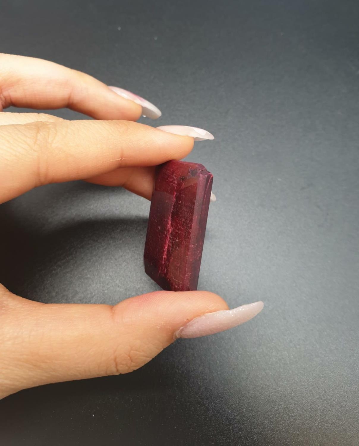 151Ct Natural ruby. Rectangular step. GLI certified - Image 7 of 7