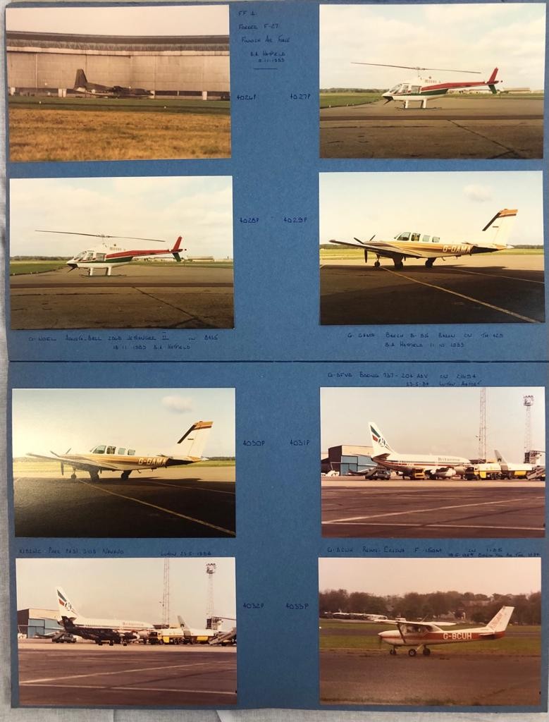 2 x SCRAPBOOKS filled with aviation treasure. Over 200 original colour photographs of aircraft, - Image 3 of 6