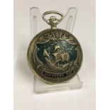 Vintage full hunter pocket watch working but sold with no guarantees