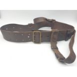 World War I British army issue "Sam Brown Belt" with shoulder strap.