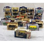 A varied selection of 25 die-cast (Days gone by vehicle models by Liedo, including the Spam truck