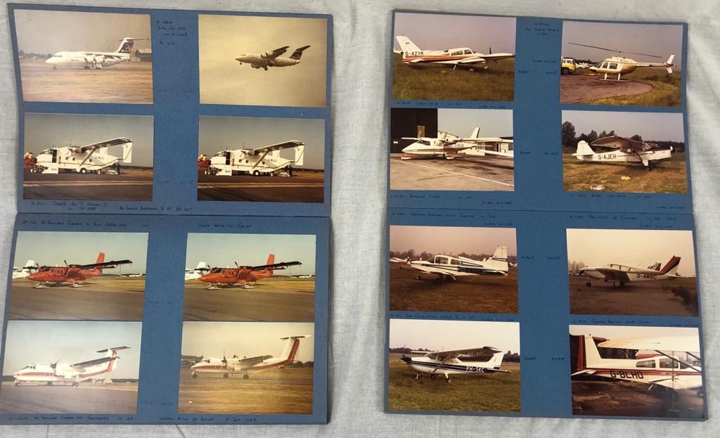 2 x SCRAPBOOKS filled with aviation treasure. Over 200 original colour photographs of aircraft, - Image 6 of 6