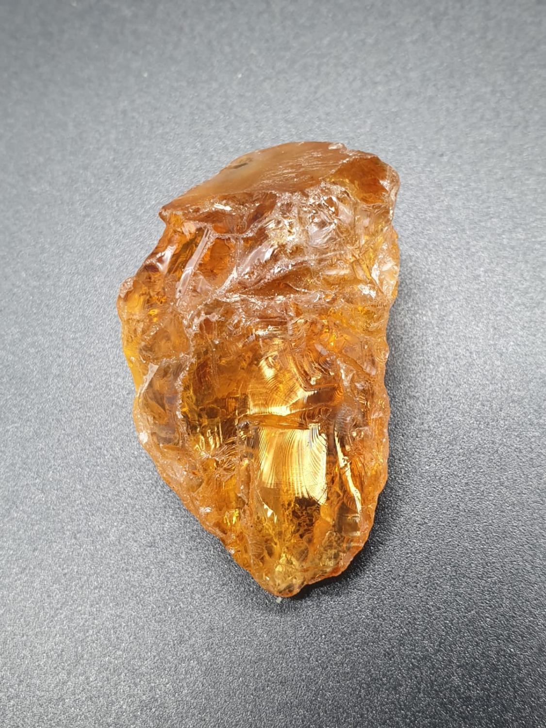 134.60 Ct Natural Citrine. Rough shape. ITLGR certified - Image 3 of 4