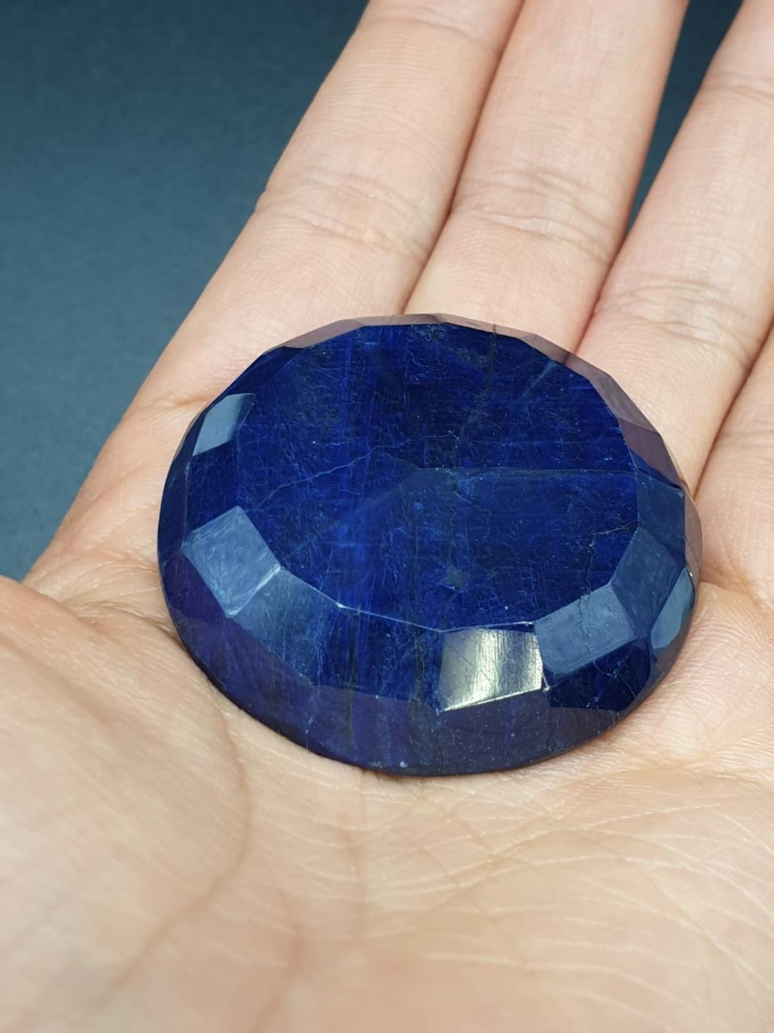 273.56 Ct Natural Blue Sapphire. Round brilliant cut. IGL&I certified - Image 5 of 5