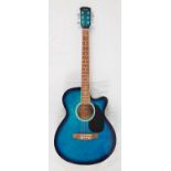 A swift music blue classical guitar with case. Good condition - perfect for a beginner. 108cm.