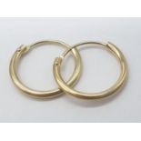 9ct mini hoop sleepers