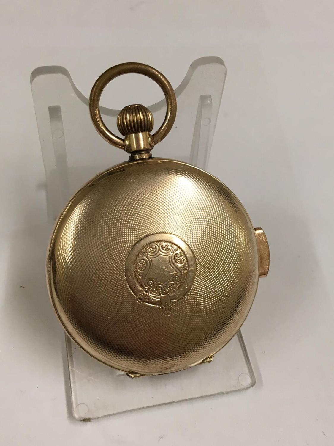 Vintage gold filled ottoman quarter repeater pocket watch ticking and repeat function working . Sold - Image 4 of 7
