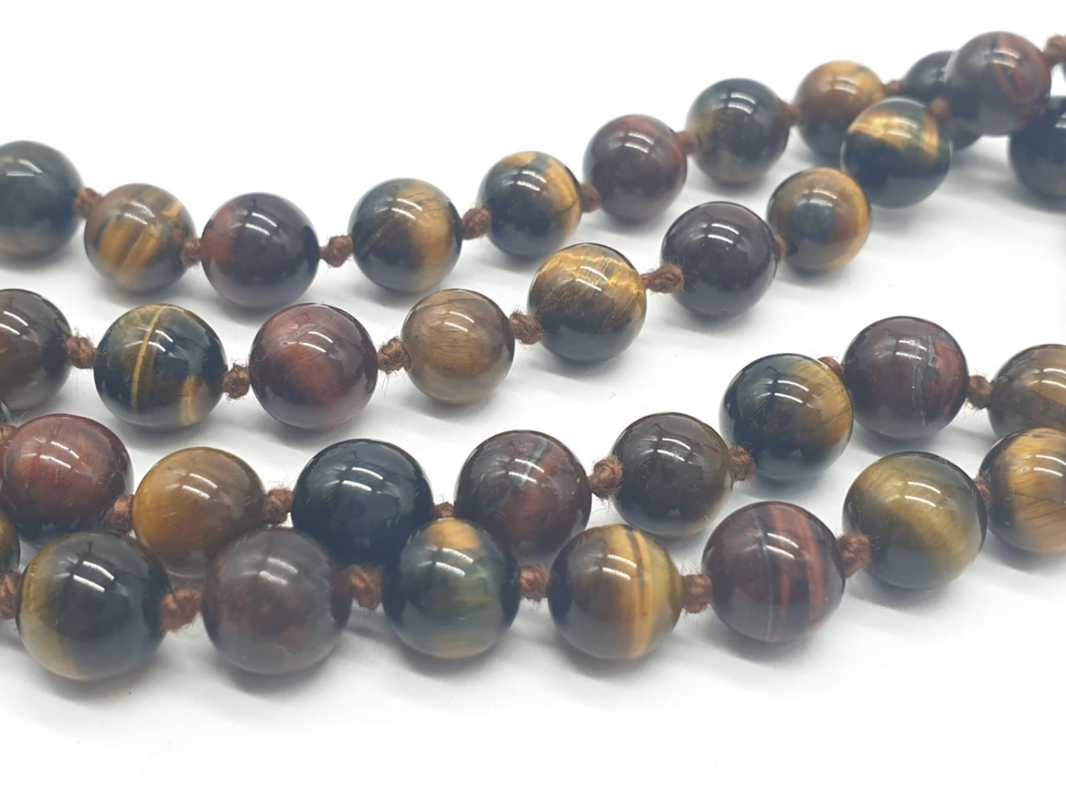 Tiger's Eye Beaded NECKLACE. 50.5g 60cm length - Image 3 of 4