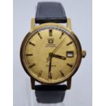 Vintage Omega Automatic Gents WATCH 18ct Gold circa 1970. 35mm case.