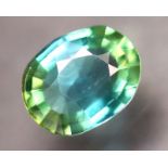 NATURAL APATITE PARAIBA - 1.71 Cts - CEYLAN SRI LANKA - Certificate GFCO Swiss Laboratory