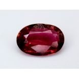 NATURAL TOURMALINE RUBELLITE - 2.13 Cts - MOZAMBIQUE - Certificate GFCO Swiss Laboratory