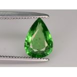 NATURAL TSAVORITE - KENYA - 0.87 Cts - Certificate GFCO Swiss Laboratory