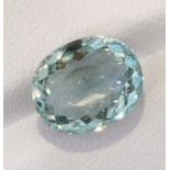 NATURAL AQUAMARINE - MADAGASCAR - 4.72 Cts - Certificate GFCO Swiss Laboratory