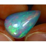 NATURAL WHITE OPAL - ETHIOPIA - 4.44 Cts - Certificate GFCO Swiss Laboratory