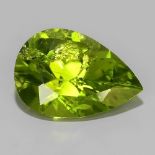 NATURAL PERIDOT - HIMALAYA - 3.85 Cts - Certificate GFCO Swiss Laboratory