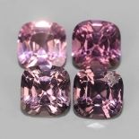 4 PIECES NATURAL PINK SPINEL - BURMA MYANMAR - 2.71 Cts - Certificate GFCO Swiss Laboratory