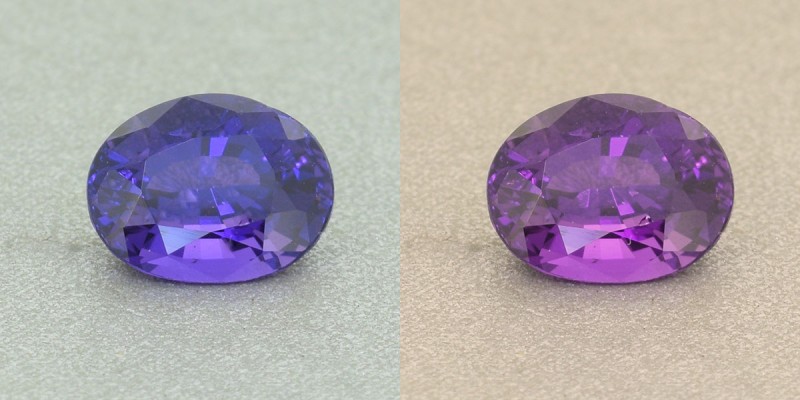 NATURAL COLOR CHANGE SAPPHIRE -4.05 Cts - CEYLAN SRI LANKA - Certificate GIA 7351312034