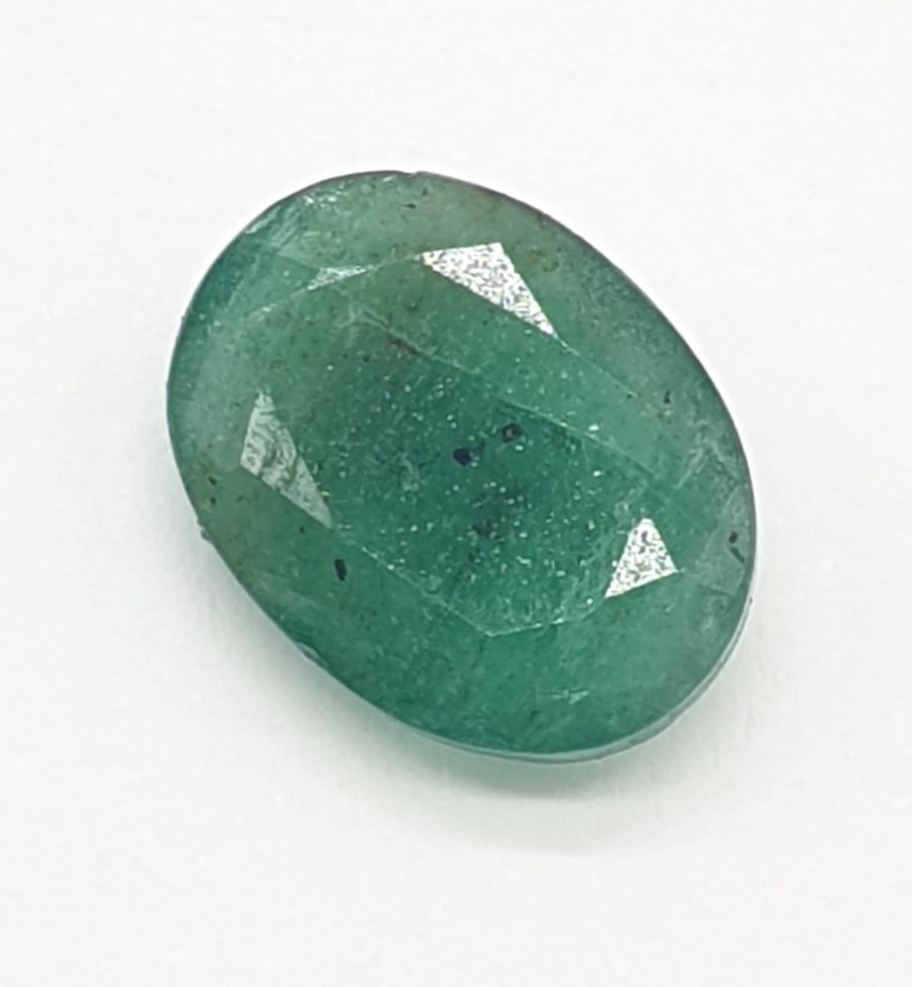 2.64 Cts Natural emerald. Oval mixed. ITLGR certification provided.