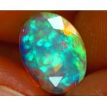 NATURAL WHITE OPAL WELO - ETHIOPIA - 1.15 Cts - Certificat GFCO - Swiss Laboratory