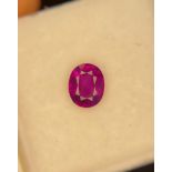 NATURAL SAPPHIRE KASHMIR - 0.73 Cts - Certificate AIG (American International GemLab)