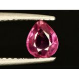 NATURAL RUBY - MOZAMBIQUE - 0.73 Cts - Certificate CGT CHIANG MAI THAILAND