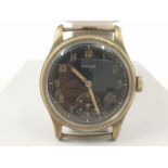 WW2 German Wehrmacht Wrist Watch. Marked ?D-U? meaning Dienst Uhr (Service Watch). Keeps good time-