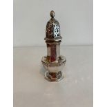 Antique Silver SUGAR SHAKER. Early 20th Century. Hallmark for Synyer and Beddoes Birmingham. A/F