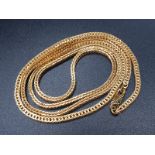 22ct Yellow Gold. Box CHAIN NECKLACE. 25.2g 68cm