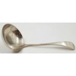 A Vintage, possibly Antique Silver Maltese Ladle. 14cm. 36.7g.