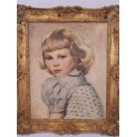 Original oil on canvas signed by artist H.Harris - depicting a portrait of a young girl. Comes in