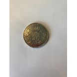Belgian 1871 5 FRANC COIN. Leopold II. Silver Coin. Condition Extra Fine. Clear Bold detail with