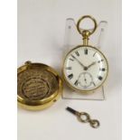 Antique Gilt Silver Pair Case POCKET WATCH. Working but no guarantees.