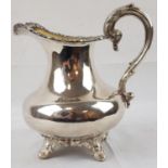 An Antique Silver Creamer. Rich Internal Gilding, with beautiful decoration on the pedestal base,